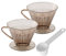 Westmark Kaffee-Set, 3tlg., 2 Kaffeefilter Gr.4 und Dosierlöffel, Kunststoff, Transparent/Weiß, 245422E6