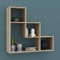 URBNLIVING Lyon 3 Step Wooden Floating Wall Mounting Shelf Display Unit Book Storage Deco (Oak)