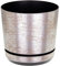 KORAD Antique Silver Indoor Plant Pots, 6 sizes, Plant Pot Planter with Drainage Holes and Matching Saucer for All Houseplants – Modern Home Decor Round Flower Pot (21 cm)