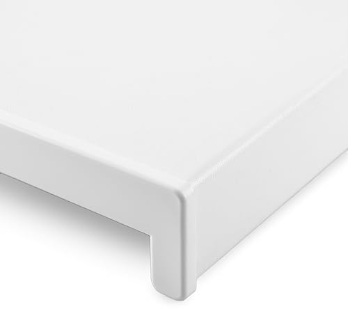 Seiletech.de Panchina per finestra in PVC, 15 cm x 120 cm, colore bianco, davanzale per interni, per interni, al metro, per soggiorno, in plastica