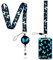 HIFOT Farfalla Porta Badge da Collo, Cordino Laccio da Collo con Porta Badge plastica rigida, Retrattile Bobina Clip ID Badge Portabiglietti per Porta Badge,Chiavi,Fotocamera,Cellulare