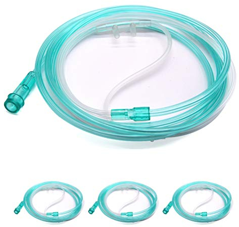3er-Pack weiche Sauerstoffkanülen mit hohem Durchfluss und empfindliche 7-Fuß-Schläuche mit Standardanschluss | O2 Schlauch Zubehör für Erwachsene