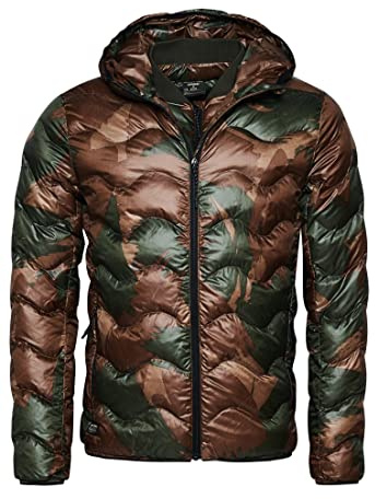 Superdry Herren Mid Layer Kapuzenjacke