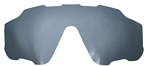 Wetnenss Ersatzgläser für Oakley Jawbreaker Polarisiert Dicke 1.5mm Salzprävention Ölfest (Silberfarben)