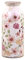 Chic Antique Deko Flasche Vase Auray Blumenmuster Creme Keramik H 20 cm Landhaus Vintage