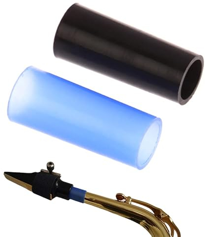 CCeCCe 2 Stück Altsaxophon Hals Kork Hülse Ersatz Saxophon Bogen Hals Gelenk Gummi Silikon Fall Schutz anstelle von Kork Blatt für Instrument Zubehör Saxophon Reparatur Teile