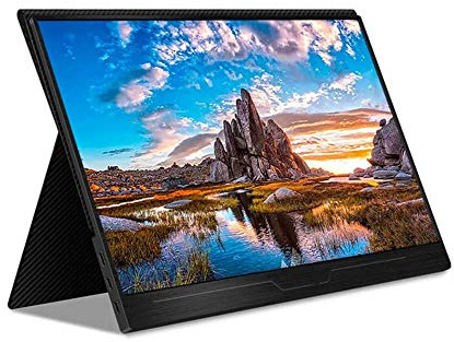Portable Monitor - 17.3 inch 4K Narrow Bezel Monitor 100 Color Gamut HDR Multifunction Portable Display for Game Console