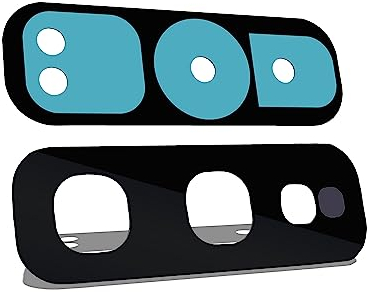 IS-TECK Kompatibel mit Samsung Galaxy S10e Ersatz Kamera Glas Linse inkl. Kleber Set