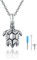 Andenken an Verstorbene 925 Sterling Silber SchildkröTe Urnenketten für Asche Urnenketten für Asche SchildkröTe Kette Tier Urne Halskette für Menschliche Asche Schmuck Geschenk für Frauen Herren