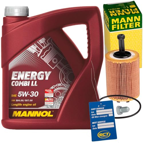 Ölfilter + 5W30 Öl TDI für Passat 3C Golf 5 A3 8P A4 B8 A6 C6