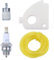 Mtanlo Luftfilter für Dolmar PS-34 für Husqvarna 268 Kettensägenteile mit L7T/BPMR7A Zündkerze 610-717, Benzinfilter, Ölschlauch 1 m / 2,5 mm x 5 mm pour Dolmar ps-41 luftfilter