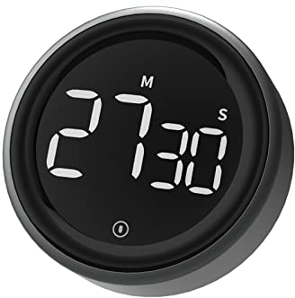 QTANZIQI Minuterie de Cuisine à LED magnétique Compte à rebours Polyvalent pour Cuisiner, Prendre Une Douche, étudier et Plus Encore !