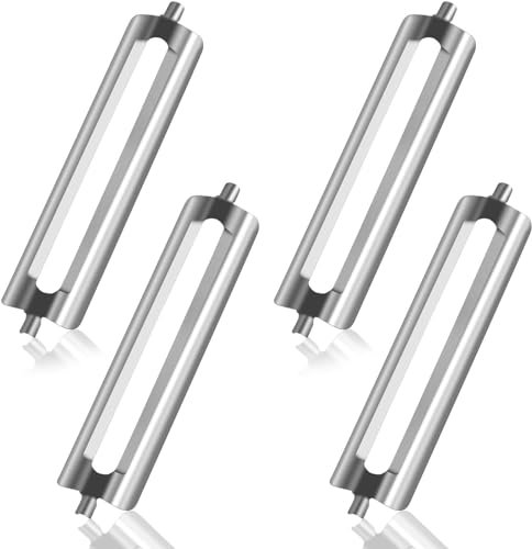 4 Stück Klingen für vertikalen Schäler, Ersatzklingen für Profi-Schäler, Klingen aus Edelstahl (Maul-Flach)