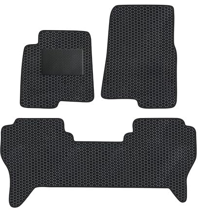 moto-MOLTICO Eva Fußmatten Auto - Automatten passend für Mitsubishi Pajero V80 lang 2007-2021 (mit Verstärkung), rutschfeste und Wasserfeste Autoteppiche