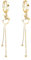 SLUYNZ 925 Sterling Silber Creolen Ohrringe für Frauen Damen Disc Creolen Ohrringe Tropfen Quaste Baumeln Ohrringe (B-Gold)