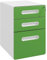Vinsetto Lockable File Cabinet with 3 Drawers, Vertical Office Drawer for A4, Letter, Legal Size, Anti-tilt Design, Pre-Assembled Body, Green