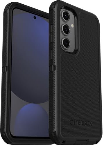 Otterbox Funda para Samsung Galaxy S24 FE Defender, Resistente a Golpes y caídas, Ultra-Rugerizada, Protectora, Testada 7X con estándares Militares anticaídas, Negro
