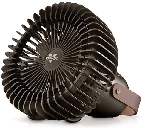 Vornado FLY MOVE Rechargeable Fan, 17-Hour Battery Life, 3 Speed Settings, Minimum Footprint, Portable and Powerful Airflow, 32dB on Lowest Setting, Travel Friendly