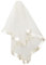 GALPADA Brautschleier aus doppellagige Bänder Brautkopfschmuck für die Hochzeit Schleier für die Braut Schleier mit Kamm Hochzeitskleidung mantilla hochzeitsschleier Frau Schleier