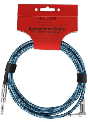 kokdid Gitarren-Verstärker-Kabel, 6,5 mm bis 6,5 mm, Stereo-Gitarrenkabel für Studio-Monitore, E-Gitarre, Keyboard-Mixer