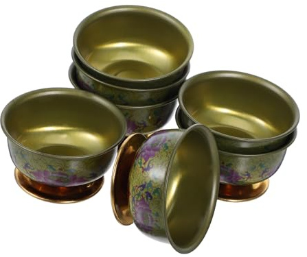 OFFSCH 7stücke Kupferopferbecher Kleine Opferschalen Für Buddha Und Meditationsrituale