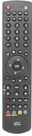 AULCMEET Telecomando,RC1910 RC-1910 Nuova ine del telecomando per fit for Toshiba LCD TV 19DL502B 19DL502B2 40L1333b 24D1333B2 40D1333B