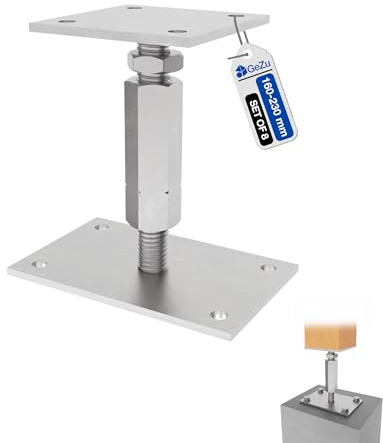 GeZu Impex Adjustable Post Support 100 x 160 mm | 180-230 mm Set of 8