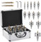 HSEAMALL TCT Kit de 12 scies cloches en carbure de tungstène pour acier inoxydable, fer, aluminium, bois et plastique, scie cloche de précision 14 à 54 mm, profondeur de 25 mm