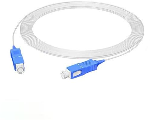 RGFDLJN Indoor Transparent Fiber Optic Cable Invisible Singlemode Single Core Jumper Household Extension line(5m 5pcs no drum)