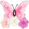 FOSDICK Metall Schmetterlinge Wanddeko, 1 Stück Schmetterling Metall Wanddekoration mit 3 Stück Papier Blumen Wall Decoration, Wanddeko Modern Home Garten Dekorationen