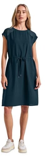 Street One Damen 1408786 Kleid mit Mesh-Details