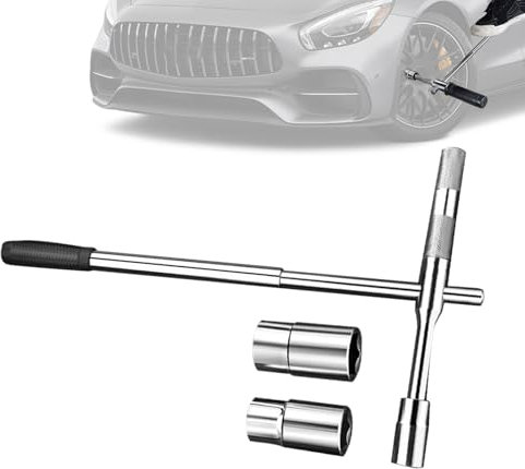 Kreuzschlüssel – Radschlüssel mit 4 Funktionen – Erweiterter Steckeradapter für abnehmbare Entfernung für Mechaniker für Lkw-Reifenwechsel und Reparatur von