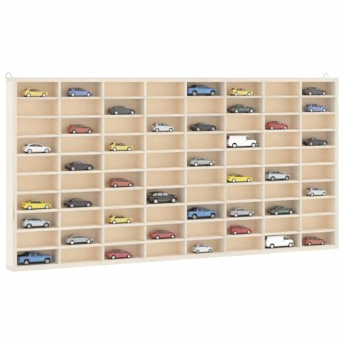 Générique Vitrine de Collection en Bois avec 80 Compartiments 80 x 4,5 x 40,5 cm Meubles Étagères Étagères murales & corniches (Poids 2.9KG)