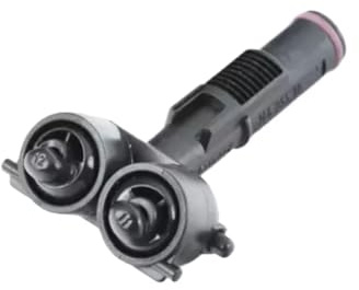 Headlight Washer Nozzle Headlight Cleaning Fluid Nozzle Headlight Washer Fluid Nozzle Compatible with VW for Touareg 2002-2008 7L6955978 7L6955103 7L6955104(Injector)