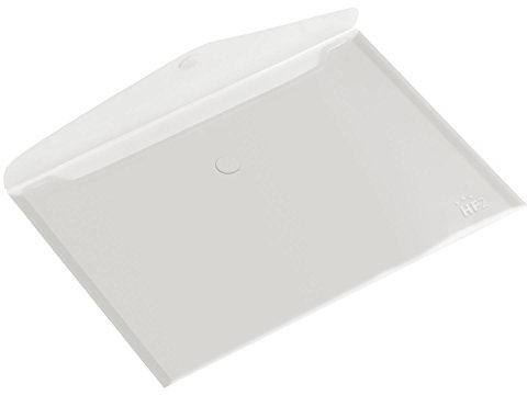 Europel Lot de 10 Enveloppes Porte-document, Taille A5, Pochette Porte document avec fermeture auto-agrippante, Blanc transparent, Pour la maison, bureaux, école, Support de document, Format paysage