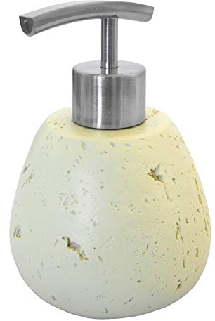 Seifenspender, viele schöne Seifenspender zur Auswahl, hochwertige und stabile Qualität mit Edelstahlpumpe, modernes Design (Rock)