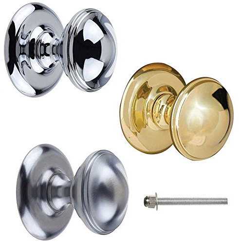 Jedo Centre Front Door Knob 66mm Polished Chrome