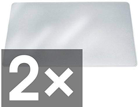 Durable 711319 Schreibunterlage transparent (2er Pack / 420 x 300mm)