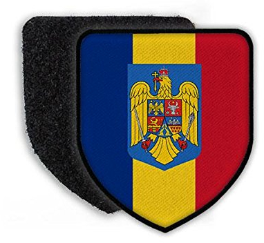 Copytec Patch Landeswappenpatch Rumänien Wappen Adler König Bukarest Romania Mihai Tudose Landesfahne#21962