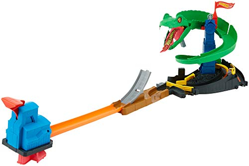 Hot Wheels City ataque du Cobra, Coffret de Jeu pour Petites Voitures avec Circuit et Pistes, Jouet pour Enfant, FNB20 Exclusivité sur Amazon