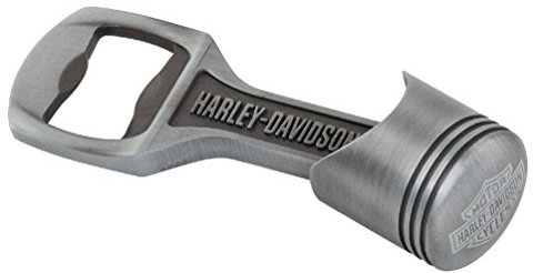 Harley-Davidson Engraved H-D Piston Bottle Opener, Pewter Finish HDL-18573