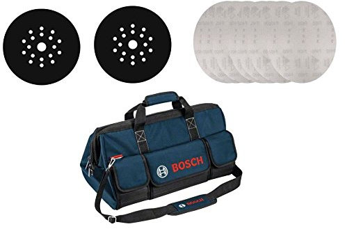 Bosch Trockenbau-Set, sia Schleifscheibe 7500 + Zwischenscheibe + Handwerkertasche, 153-teilig