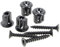 Kit 4 vis + douilles panneau avant d'origine Four, cuisinière 50293036005 ARTHUR MARTIN ELECTROLUX Four, cuisinière 50293036005 ARTHUR MARTIN ELECTROL