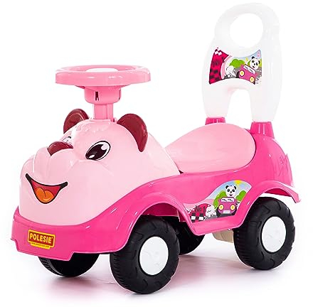 Polesie Rutscher Panda pink Kinder Rutschfahrzeug Lauflernhilfe +12M