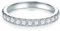 Trilani Damen Memoirering Sterling Silber Zirkonia weiß Brillantschliff - Verlobungsring Silberring Damen Antragsring