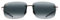 Maui Jim Unisex Sunglasses, Grey breakwall Gloss blac, with Patented PolarizedPlus2 Lens Technology