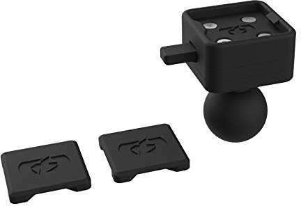 CLIQR Motorcycle 1 Inch Ball Device Mount System. Phone/GPS/compact Actoin Camera Holder. OX853, black