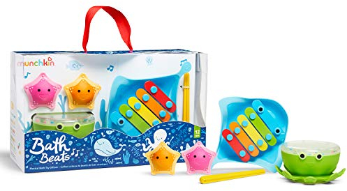 Munchkin Bath Beats Musikalisches Badespielzeug-Geschenkset, mehrfarbig