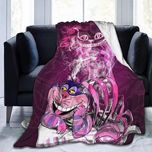 Votovcom Anime-Decke Alice im Wunderland Reise-Decke Leichtes Gewicht Ultraweiche warme Decke für den Winter Frühling Geeignet für Bett Couch Sofa Wohnzimmer