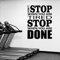 NSRJDSYT Wandtattoo Nicht aufhören Fitnessstudio Fitness Wandaufkleber abnehmbare Vinyl motivierende Inspiration Zitat Fitnessstudio Sport Wandkunst Poster 71x95cm